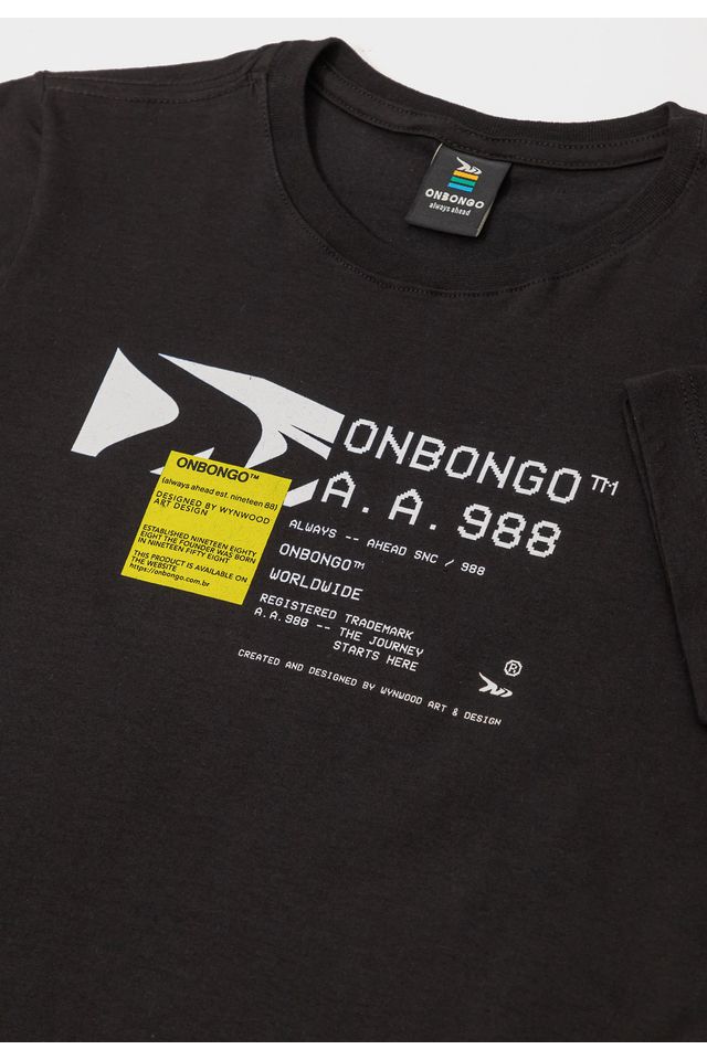 Camiseta-Onbongo-Juvenil-Kim-Preta
