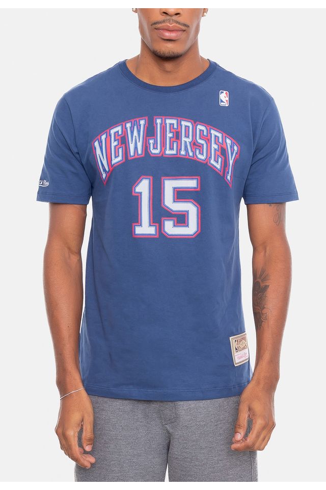 Camiseta-Mitchell---Ness-Name-And-Number-Vince-Carter-Azul