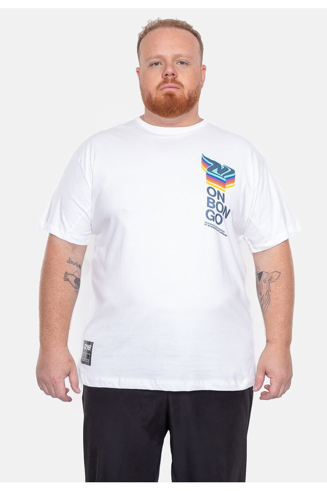 Camiseta Onbongo Plus Size Gym Azul - Urbane