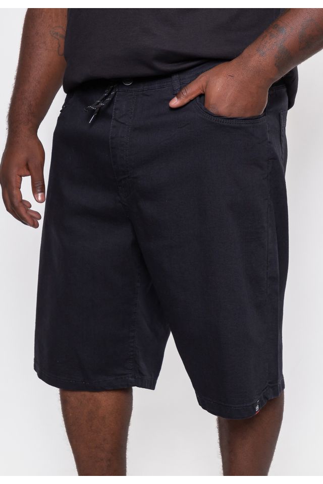 Bermuda-Ecko-Plus-Size-Slim-Preta