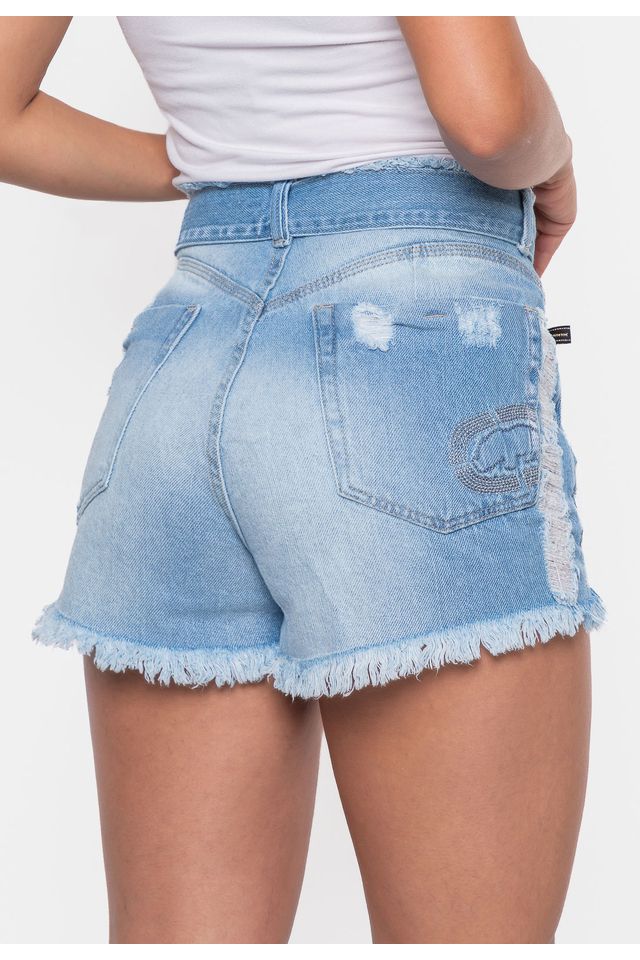 Shorts-Ecko-Cintura-Alta-Azul