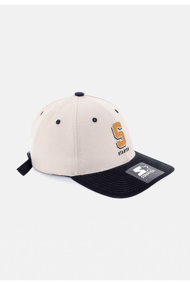 Bone-Starter-Snapback-Aba-Curva-Label-Bege