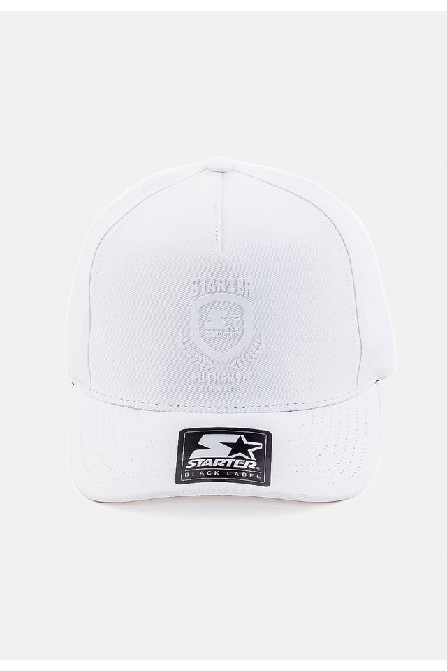 Bone-Starter-Snapback-Aba-Curva-Label-Branco