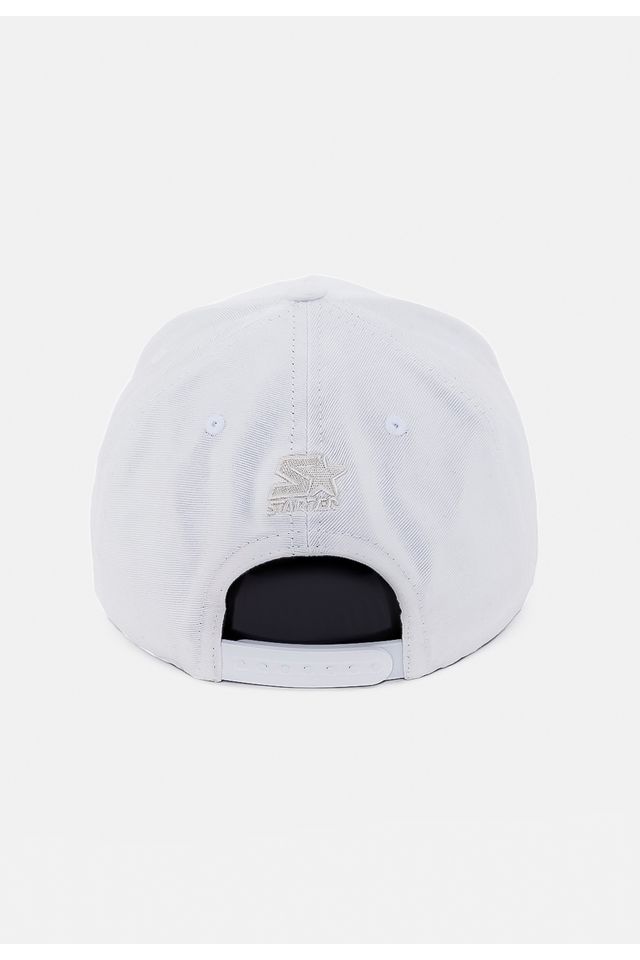 Bone-Starter-Snapback-Aba-Curva-Label-Branco