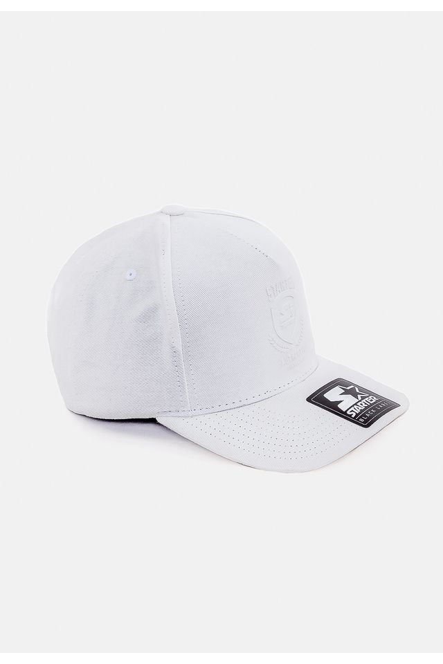 Bone-Starter-Snapback-Aba-Curva-Label-Branco