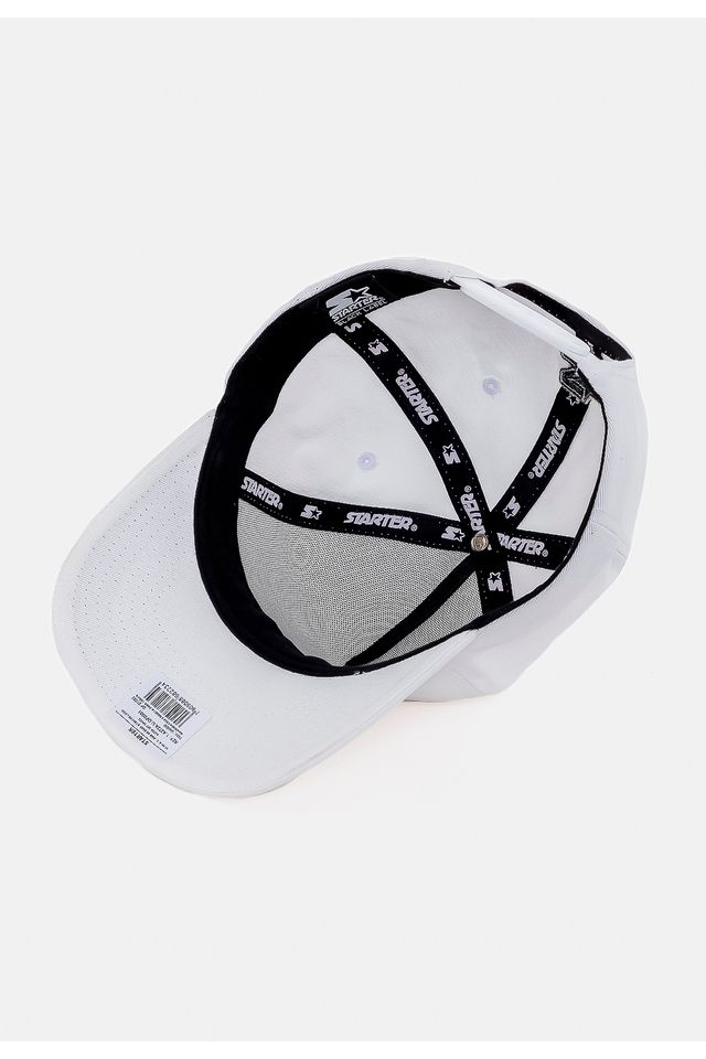 Bone-Starter-Snapback-Aba-Curva-Label-Branco