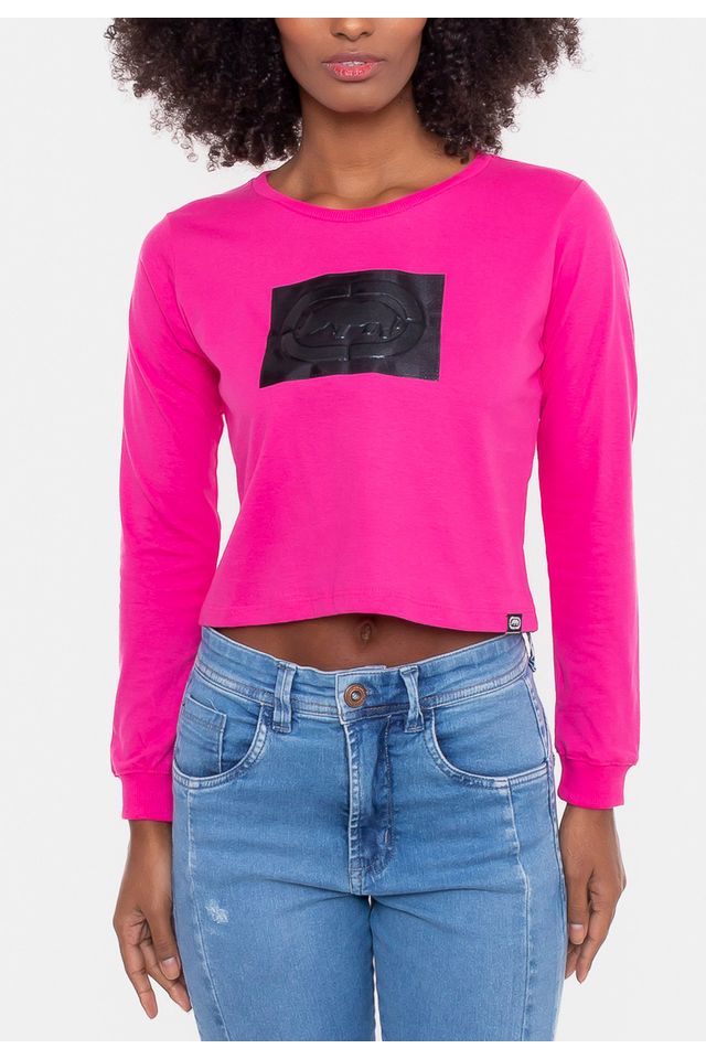 Cropped-Ecko-Feminina-Manga-Longa-Rosa-Pink