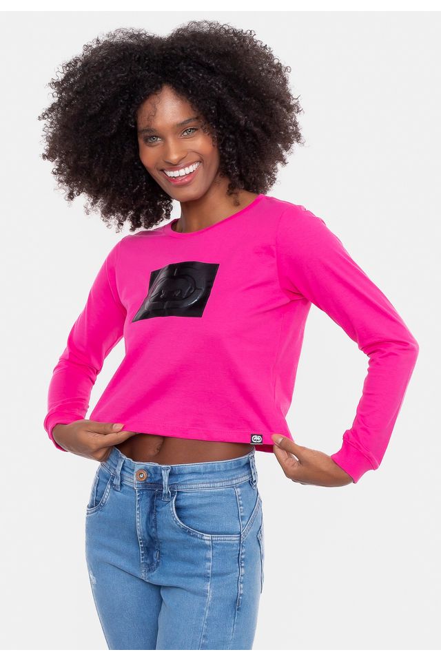 Cropped-Ecko-Feminina-Manga-Longa-Rosa-Pink