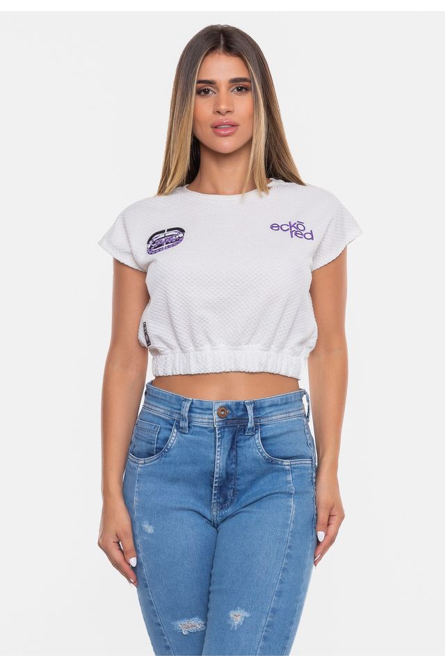 Cropped-Ecko-Feminina-Elastic-Off-White