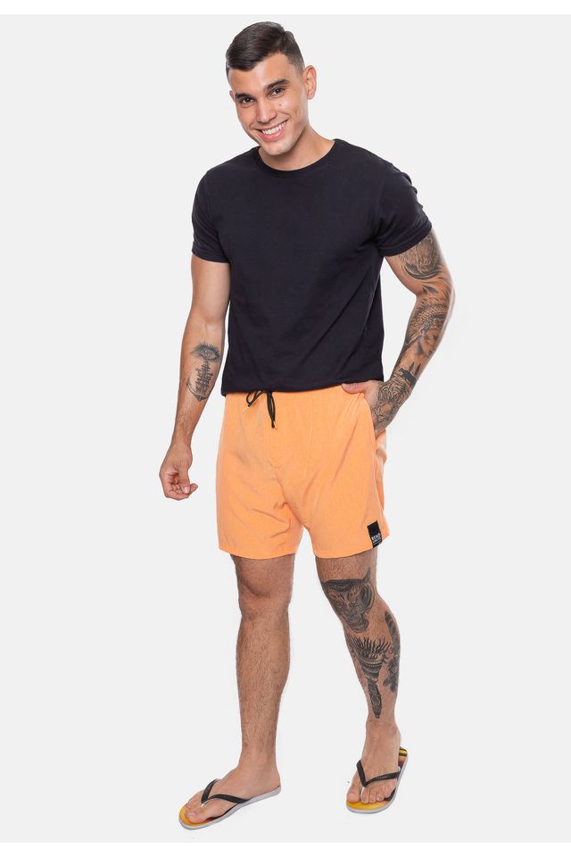 Shorts-Ecko-Elastico-Laranja