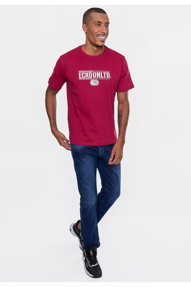 Camiseta-Ecko-Masculina-Vintage-Logo-Vinho