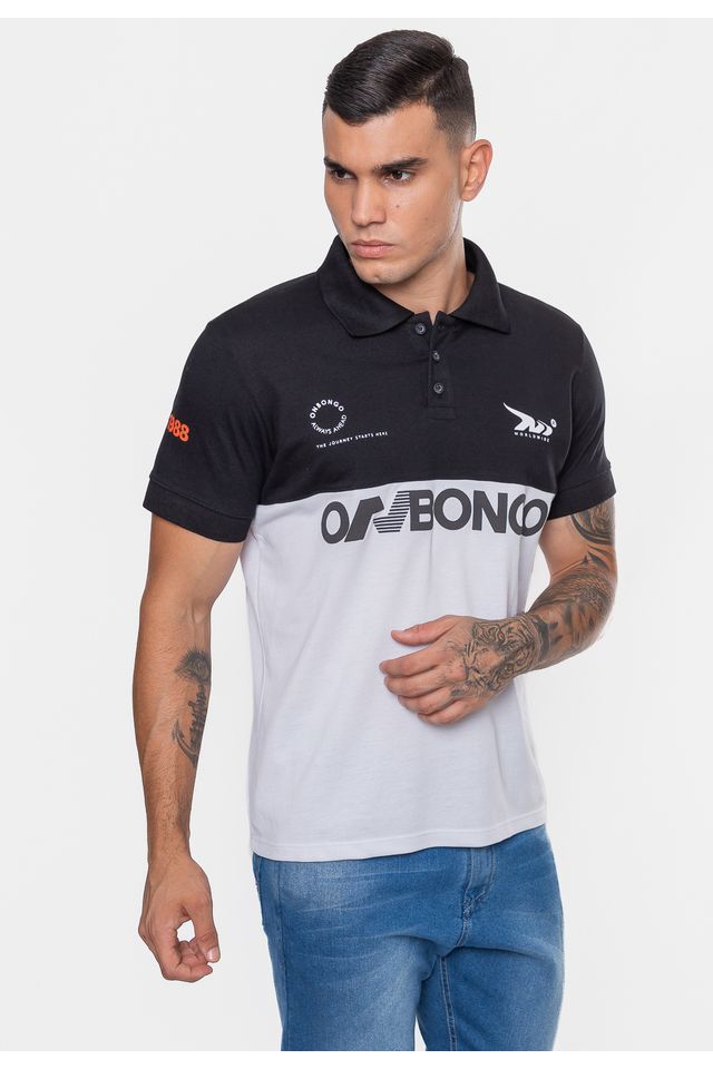 Camisa-Onbongo-Polo-Piquet-Masculina-Beam-Branca