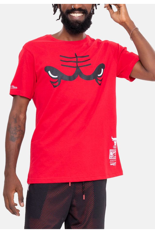 Camiseta-Mitchell---Ness-Vision-Team-Chicago-Bulls-Vermelha