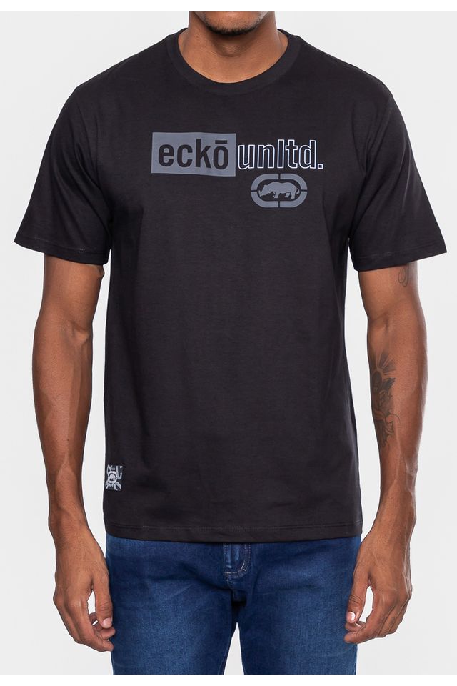 Camiseta-Ecko-Basica-Masculina-Minimal-Preta