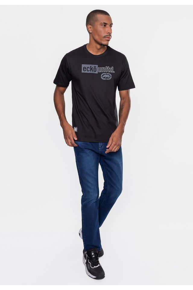 Camiseta-Ecko-Basica-Masculina-Minimal-Preta