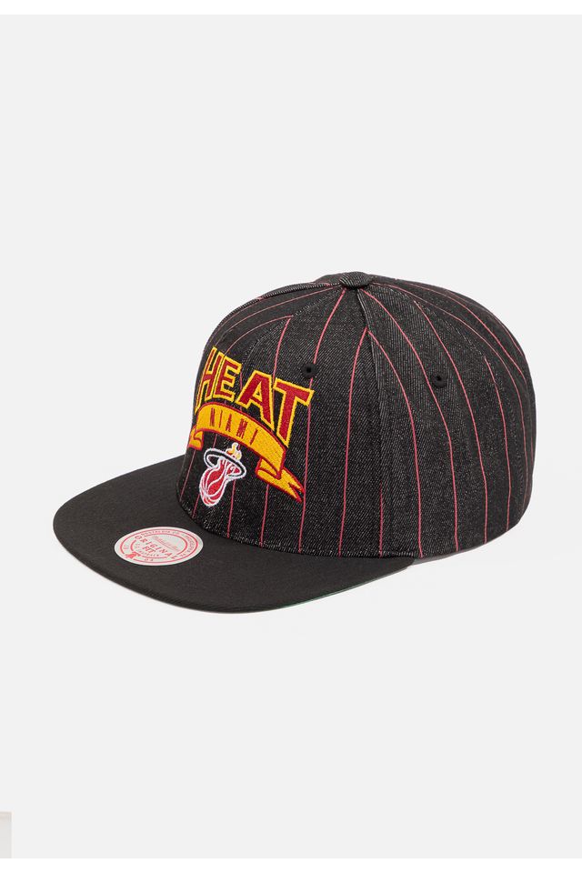 Bone-Mitchell---Ness-NBA-Dem-Stripes-Miami-Heat-Preto