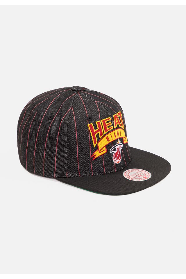 Bone-Mitchell---Ness-NBA-Dem-Stripes-Miami-Heat-Preto