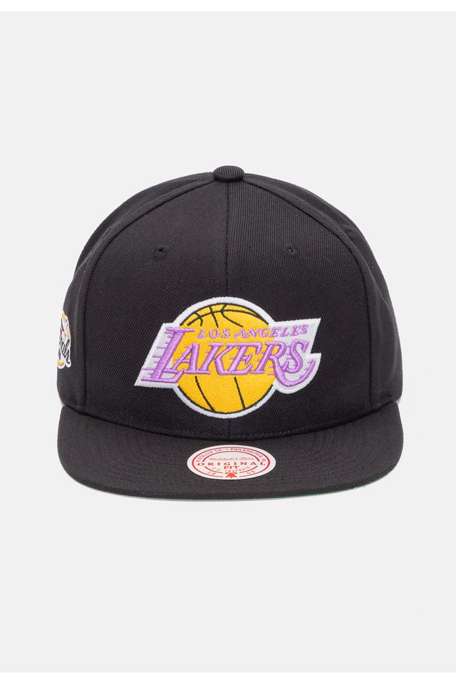 Bone-Mitchell---Ness-NBA-Top-Spot-Snapback-Los-Angeles-Lakers-Preto