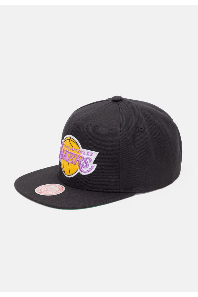 Bone-Mitchell---Ness-NBA-Top-Spot-Snapback-Los-Angeles-Lakers-Preto