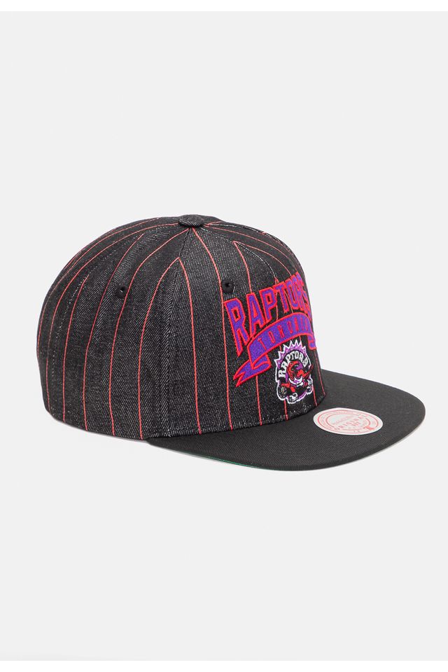 Bone-Mitchell---Ness-NBA-Dem-Stripes-Toronto-Raptors-Preto