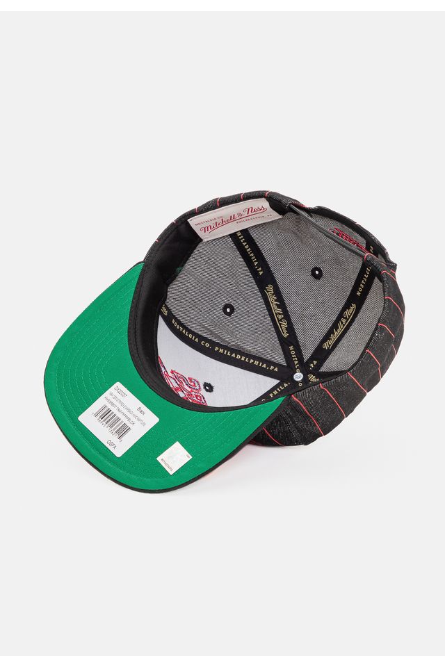Bone-Mitchell---Ness-NBA-Dem-Stripes-Toronto-Raptors-Preto