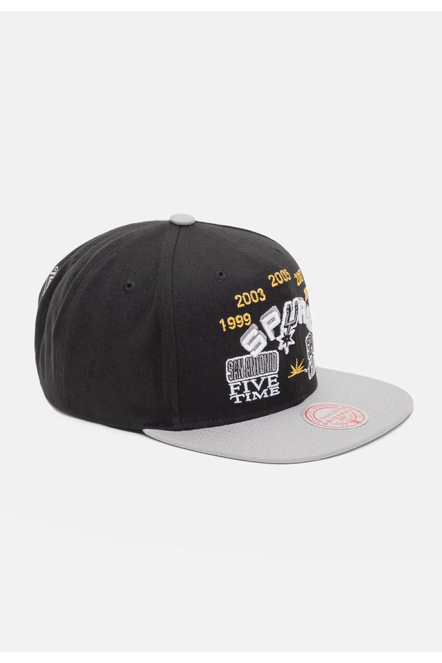 Bone-Mitchell---Ness-NBA-Champ-Is-Here-Snapback-San-Antonio-Spurs-Preto