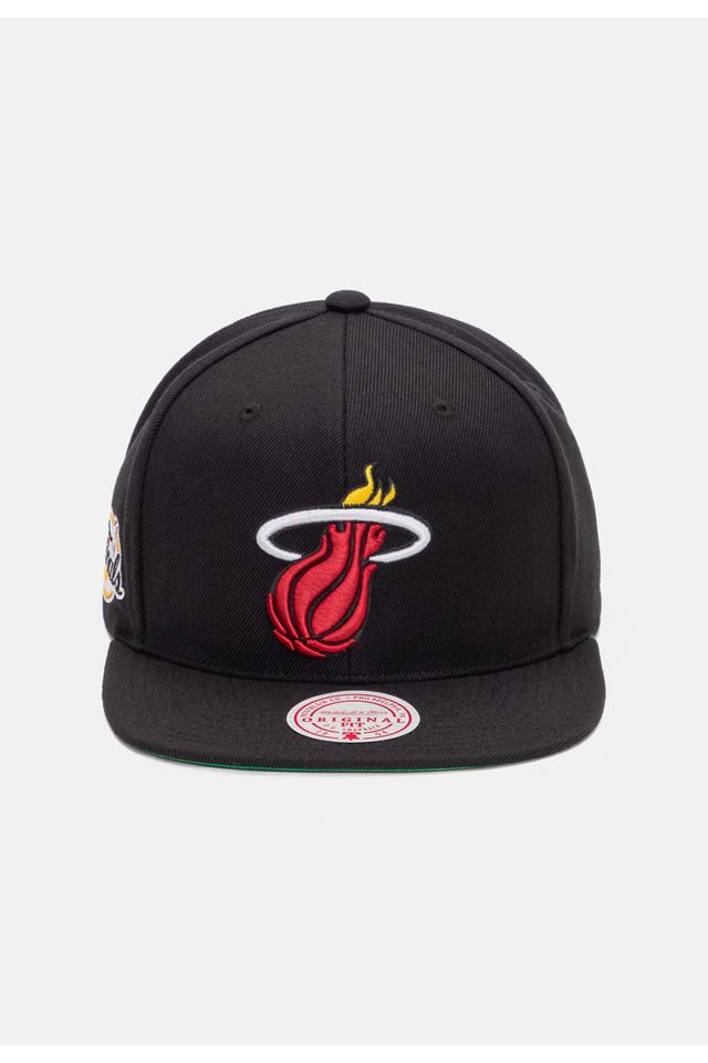 Bone-Mitchell---Ness-NBA-Top-Spot-Snapback-HWC-Miami-Heat-Preto