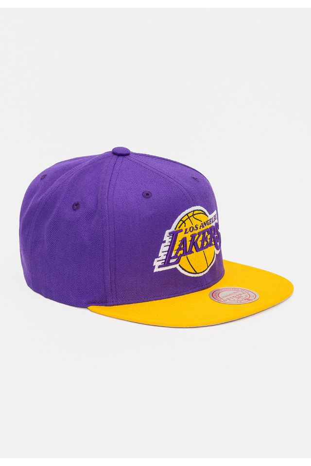 Bone-Mitchell---Ness-NBA-Team-2-Tone-2-0-Snapback-Los-Angeles-Lakers-Roxo