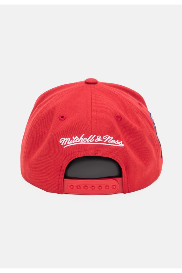 Bone-Mitchell---Ness-NBA-Conference-Patch-Snapback-Chicago-Bulls-Vermelho