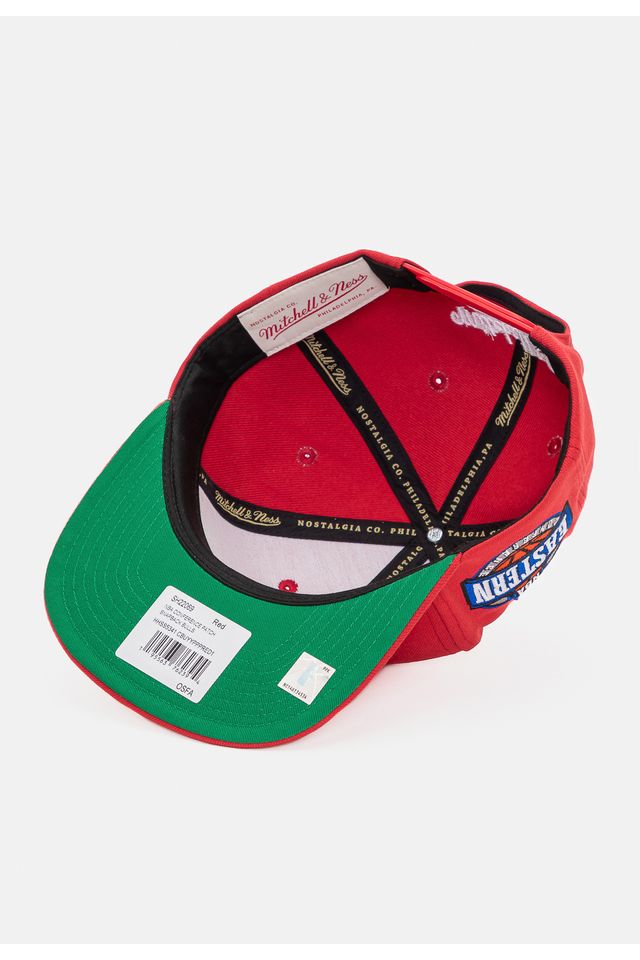 Bone-Mitchell---Ness-NBA-Conference-Patch-Snapback-Chicago-Bulls-Vermelho