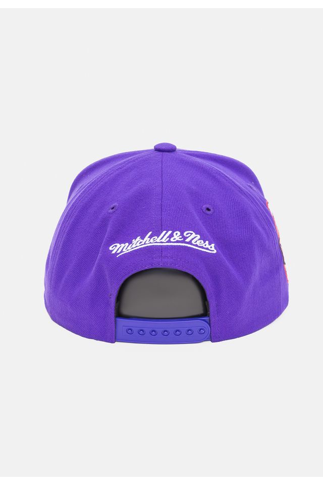 Bone-Mitchell---Ness-NBA-Conference-Patch-Snapback-Los-Angeles-Lakers-Roxo