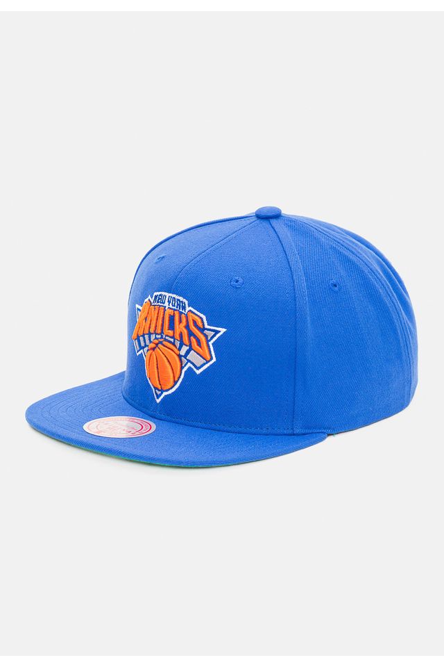 Bone-Mitchell---Ness-NBA-Conference-Patch-Snapback-New-York-Knicks-Azul