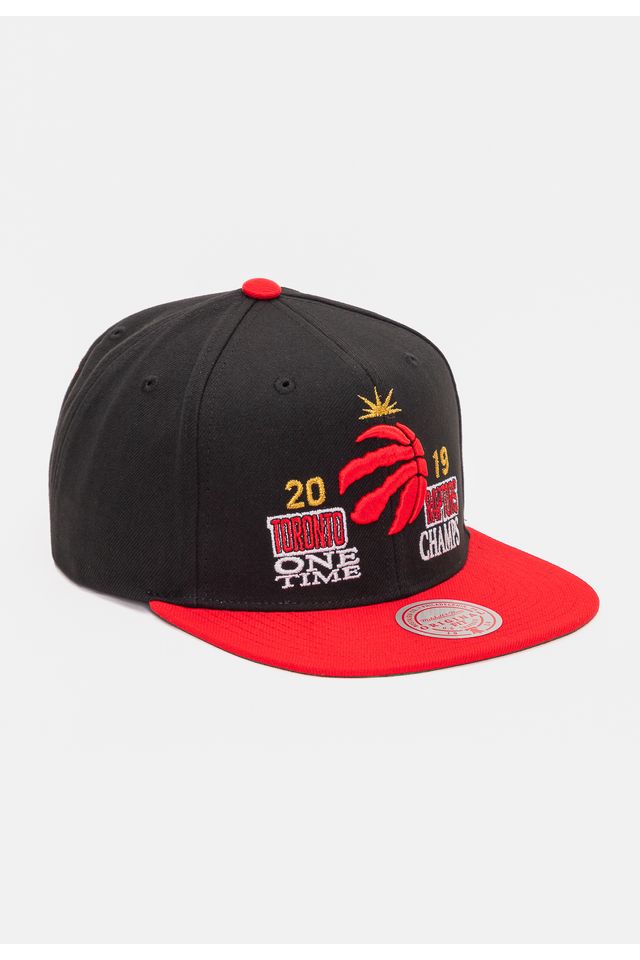 Bone-Mitchell---Ness-NBA-Champ-Is-Here-Snapback-Toronto-Raptors-Preto