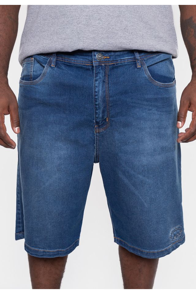 Bermuda-Ecko-Plus-Size-Jeans-Slim-Azul