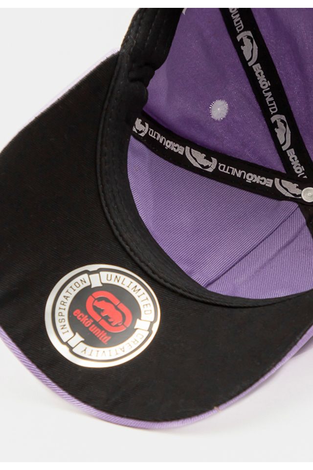 Bone-Ecko-Feminino-Aba-Curva-Strapback-Roxo