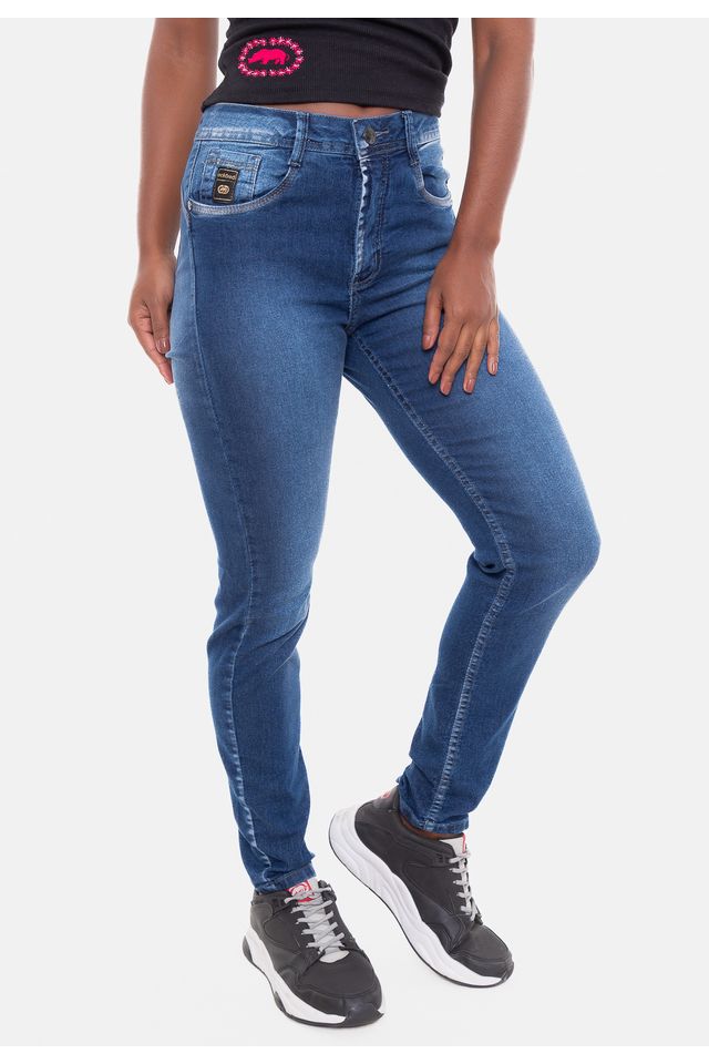 Calca-Ecko-Feminina-Jeans-Skinny-Azul