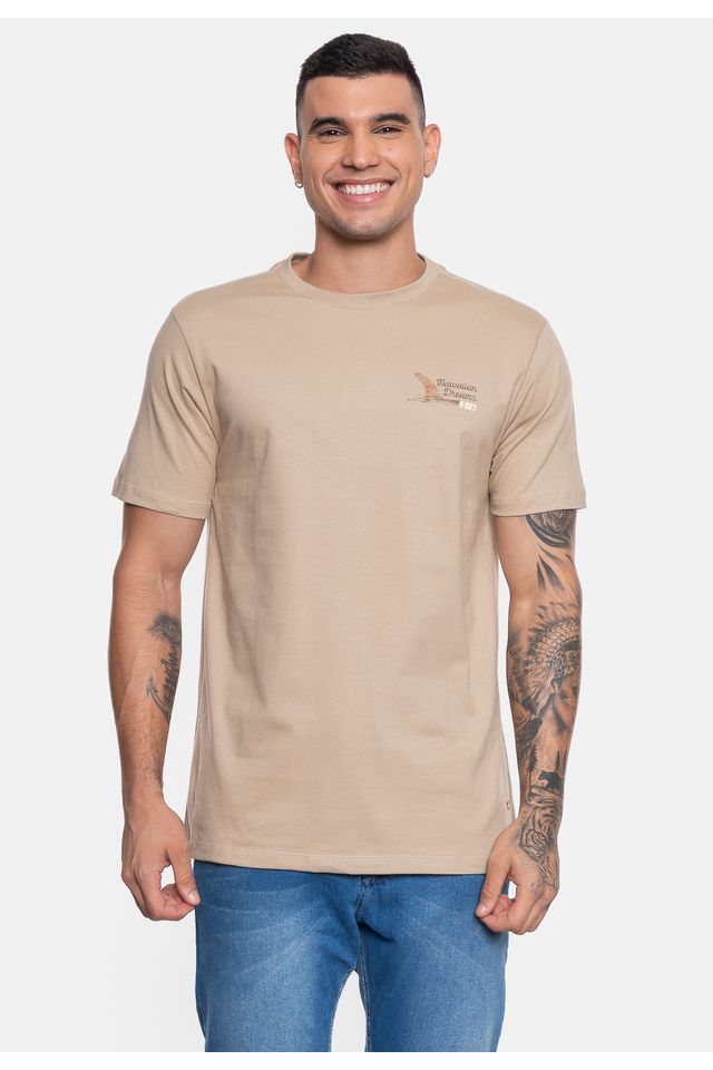 Camiseta-HD-Masculina-Wood-Bege-Smart
