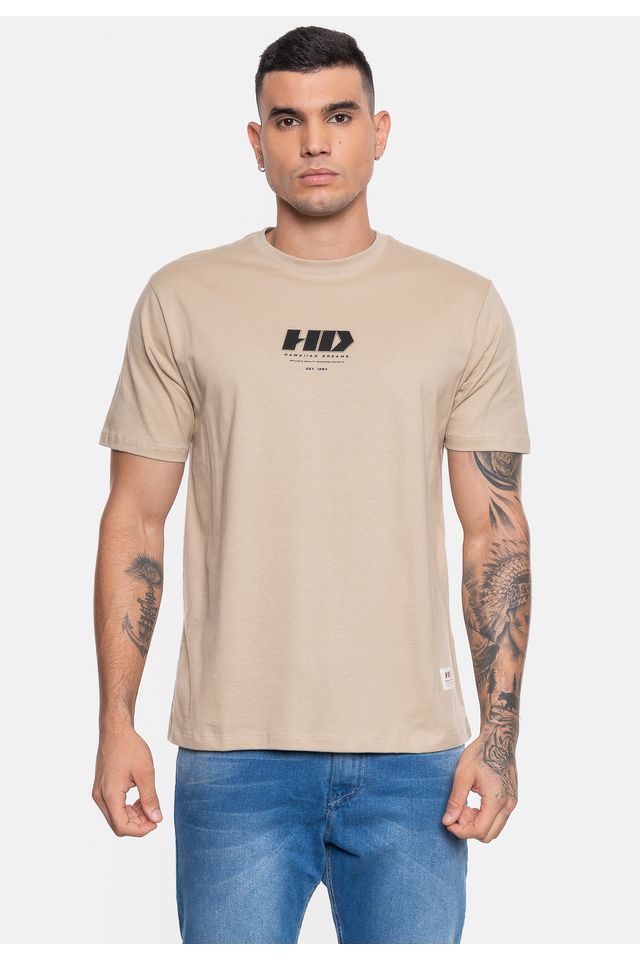 Camiseta-HD-Masculina-Leaves-Bege-Smart