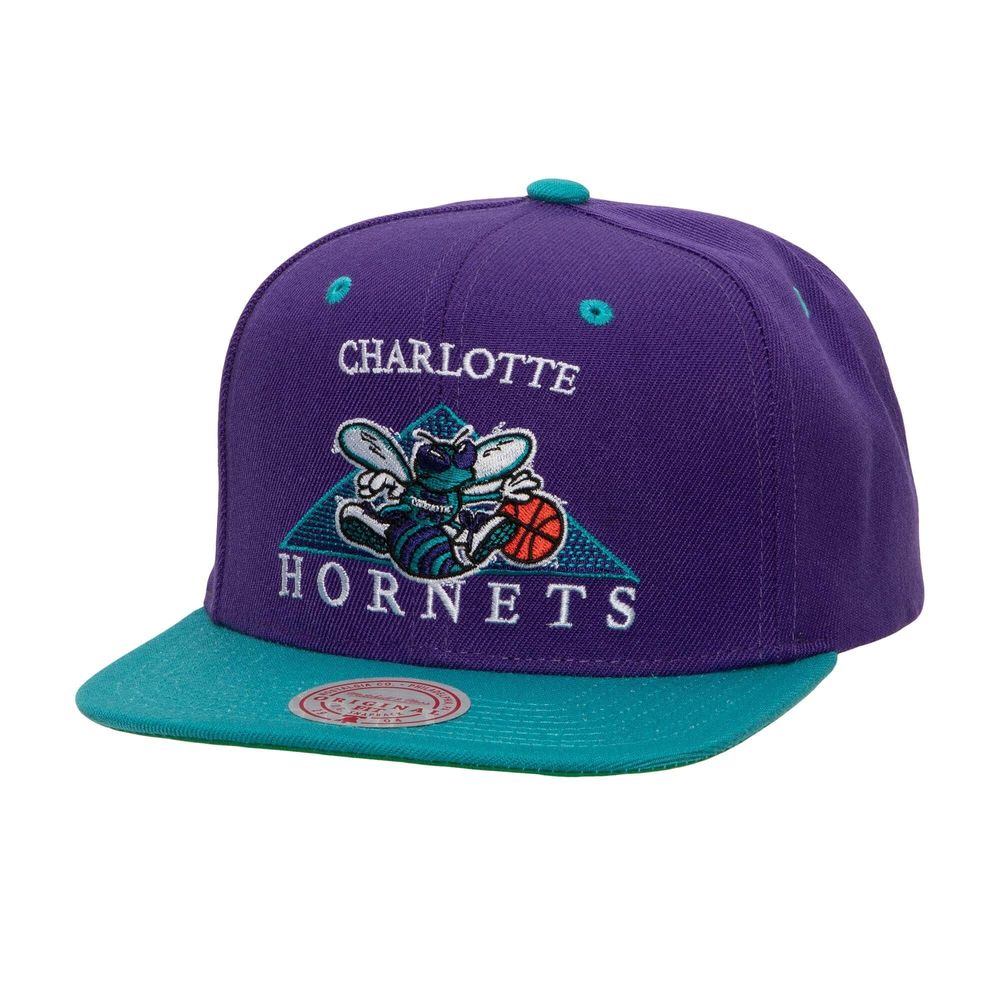 Boné Mitchell & Ness Monument HWC Charlotte Hornets Roxo - HawaiianDreams