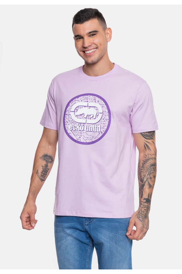 Camiseta-Ecko-Masculina-Circuits-Lilas-Gentle