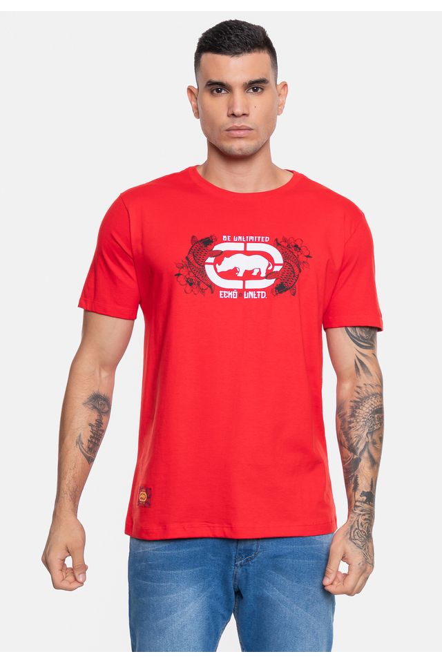 Camiseta-Ecko-Masculina-Carpa-Vermelha