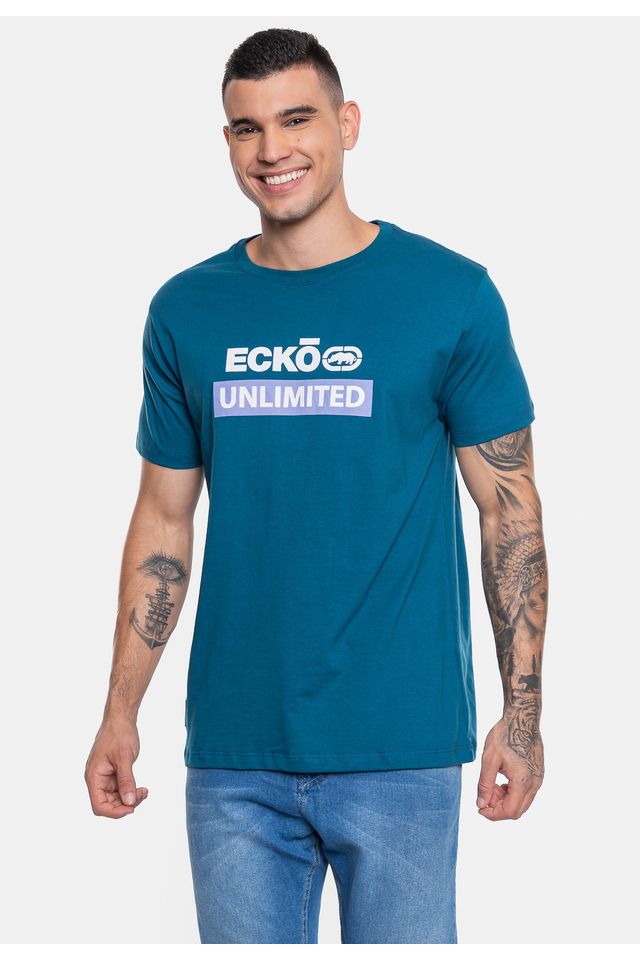 Camiseta-Ecko-Masculino-Fechado-Flat-Rhino-Azul-Tempestade