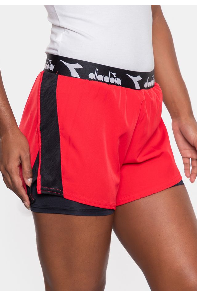 Shorts-Diadora-Active-Check-Vermelho-Rubi