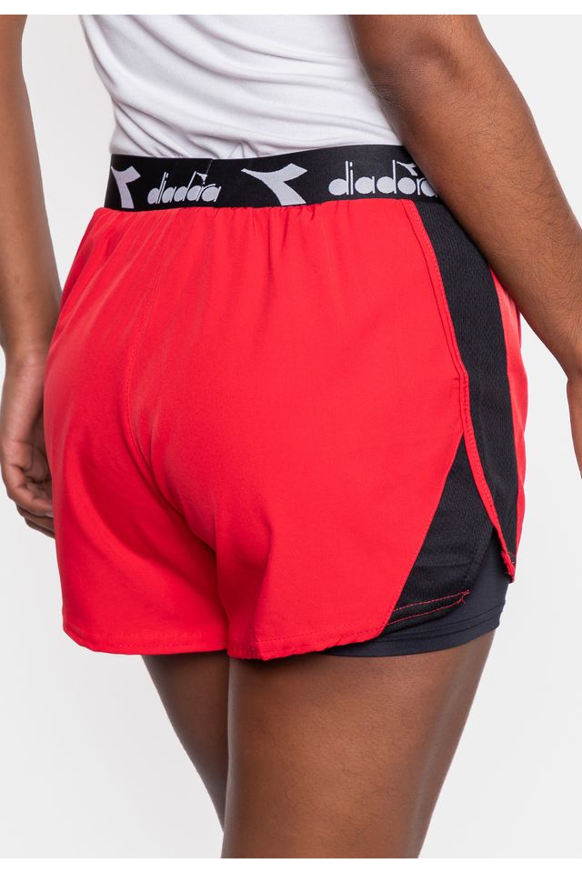 Shorts-Diadora-Active-Check-Vermelho-Rubi