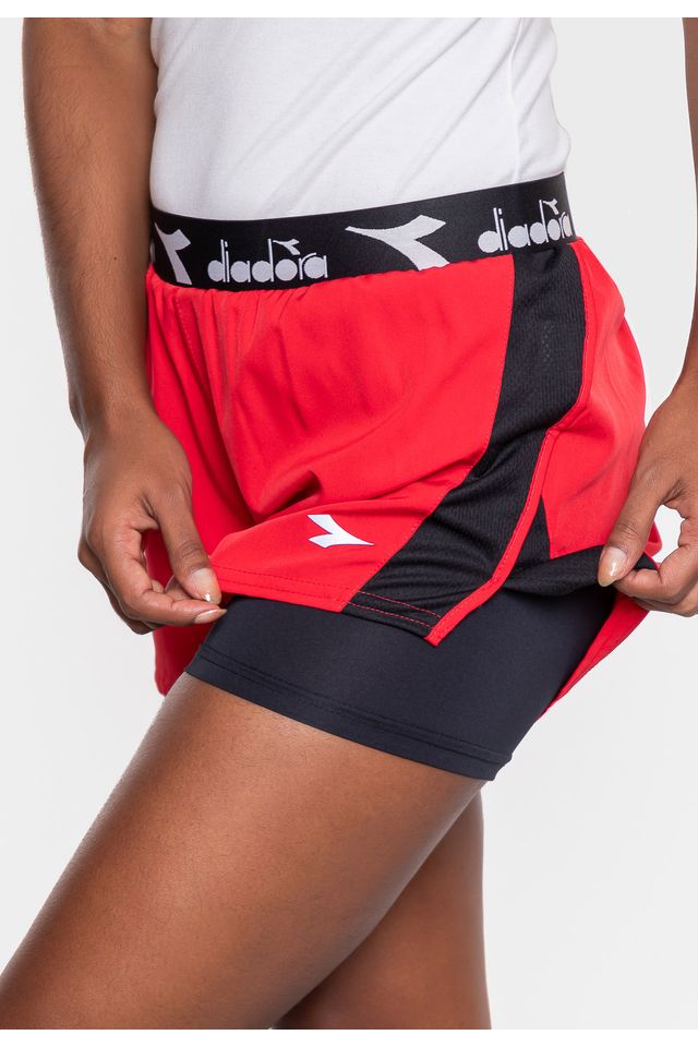 Shorts-Diadora-Active-Check-Vermelho-Rubi