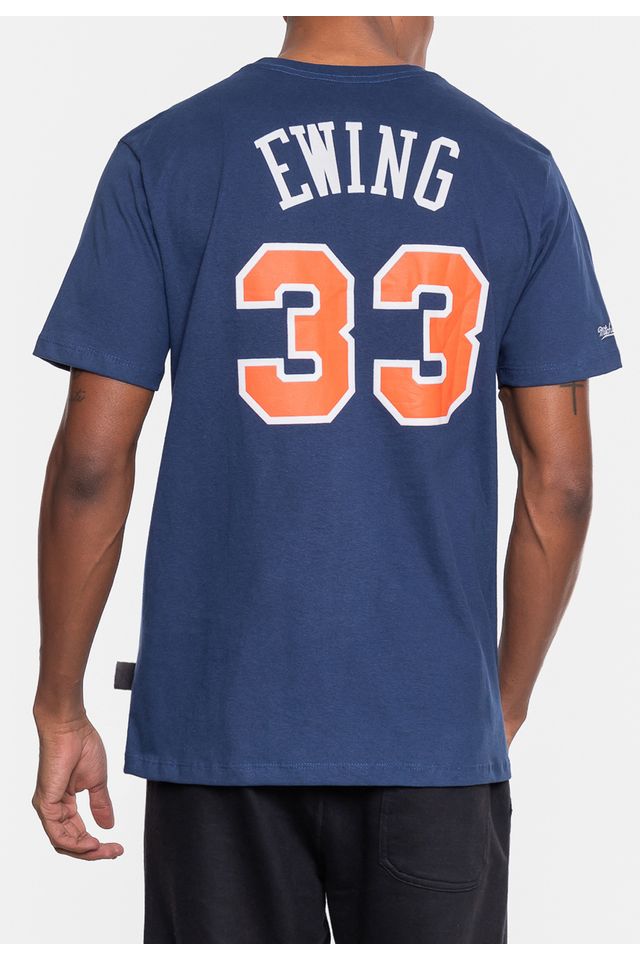 Camiseta-Mitchell---Ness-Masculina-Collegiate-New-York-Knicks-Azul