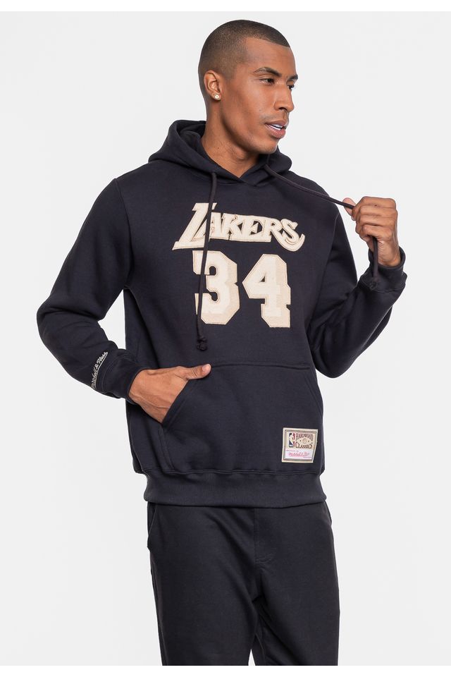 Moletom-Mitchell---Ness-NBA-Shaquille-O-Neall-Los-Angeles-Lakers-Preto