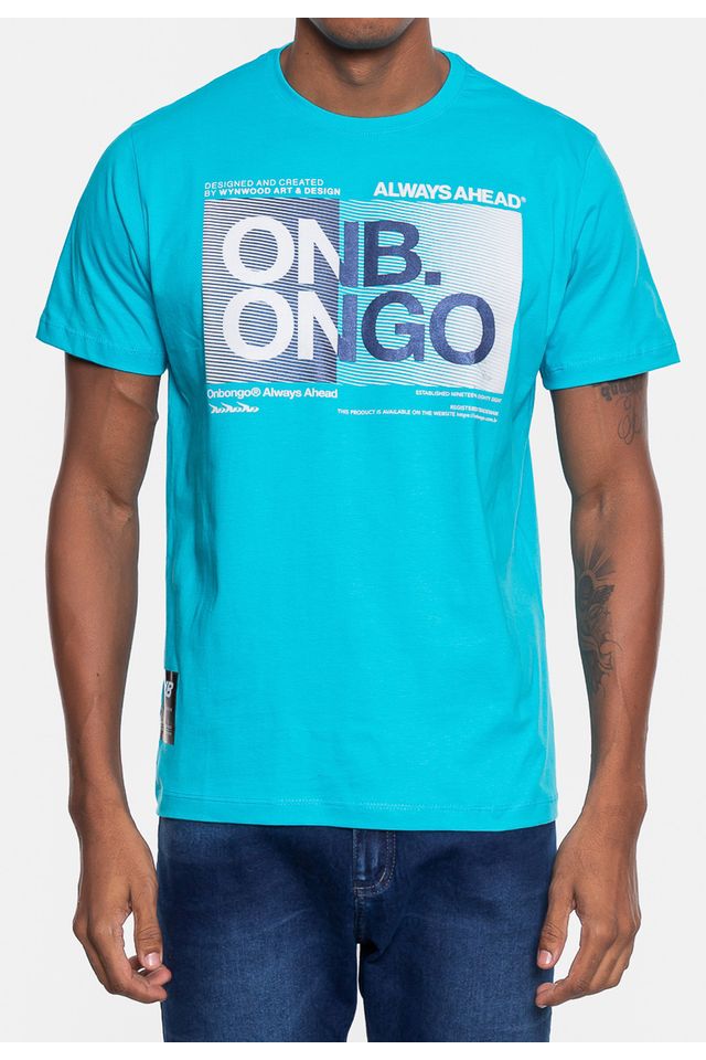 Camiseta-Onbongo-Masculina-Azul-Turquesa