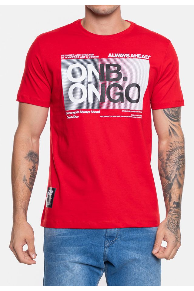 Camiseta-Onbongo-Masculina-Vermelha