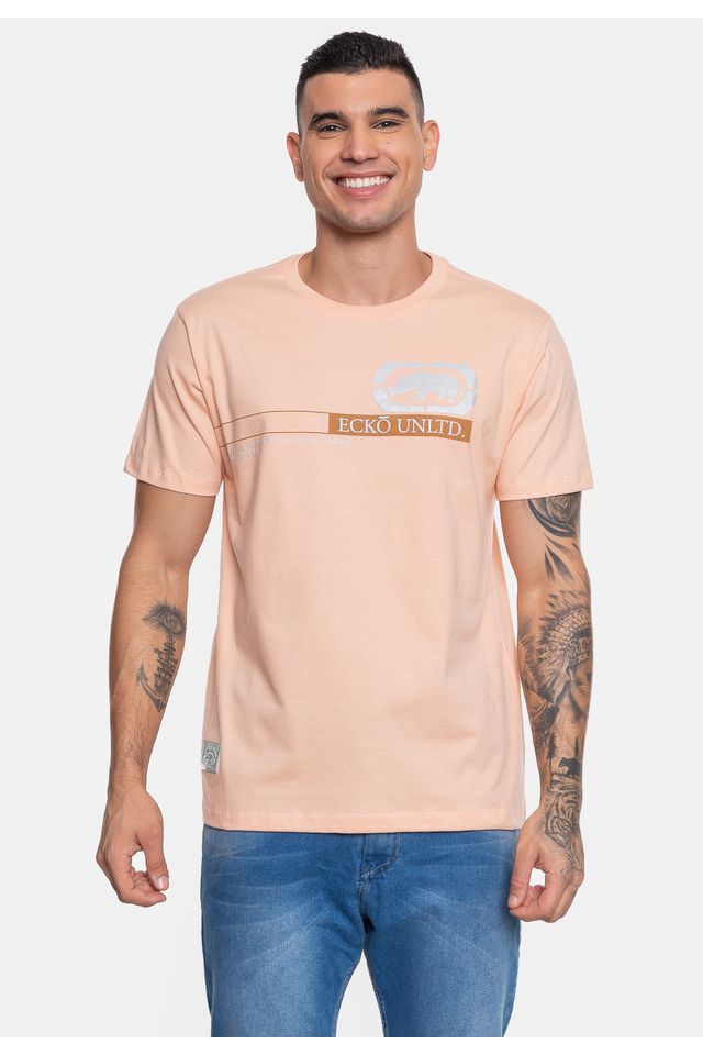 Camiseta-Ecko-Masculina-High-Original-Pessego-Mellow